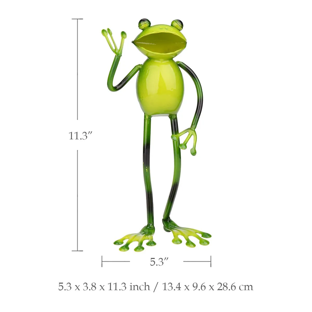 4 Style Frog Shaped Iron Figurine