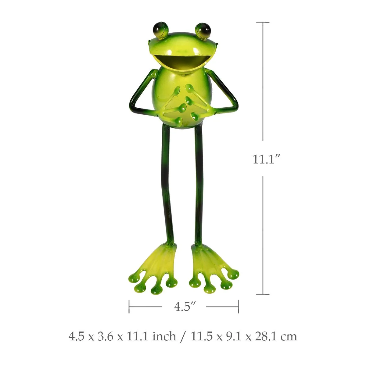 4 Style Frog Shaped Iron Figurine