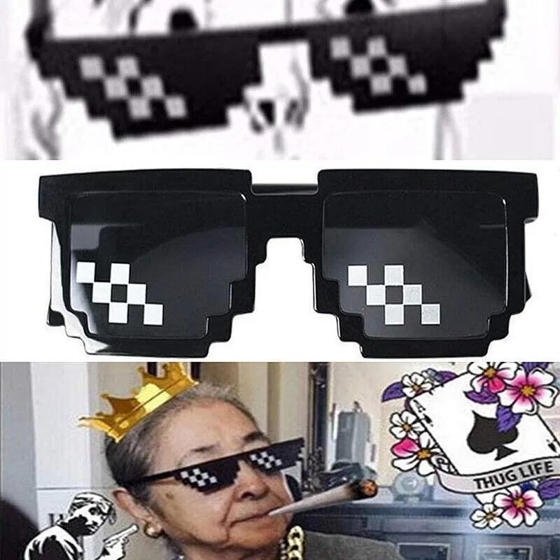 8-Bit Pixelated Sunglasses