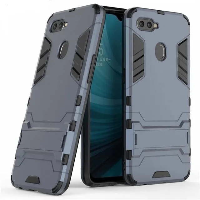 Armor Case OPPO AX7 Case Shockproof Robot Silicone Rubber Hard Back Phone Cover For OPPO AX7 AX7 Pro CPH1893 CPH1901