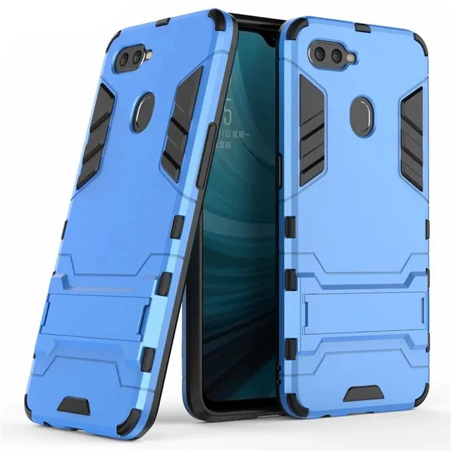 Armor Case OPPO AX7 Case Shockproof Robot Silicone Rubber Hard Back Phone Cover For OPPO AX7 AX7 Pro CPH1893 CPH1901