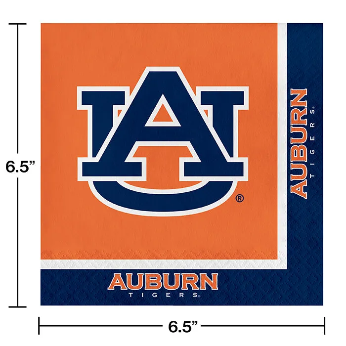 Auburn Tigers Napkins (20/Pkg)