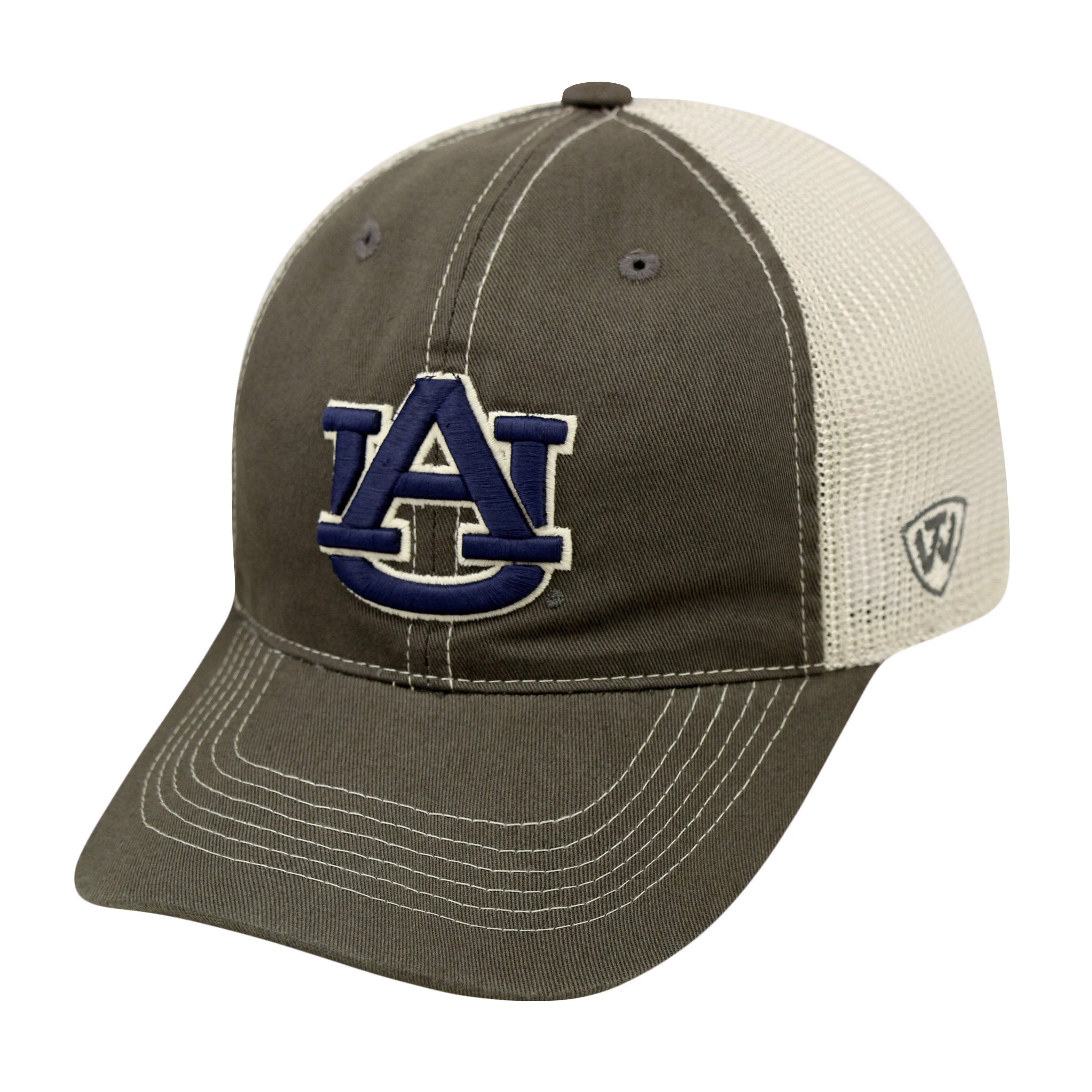 Auburn Tigers TOW Gray Two Tone Putty Mesh Flexfit Slouch Hat Cap