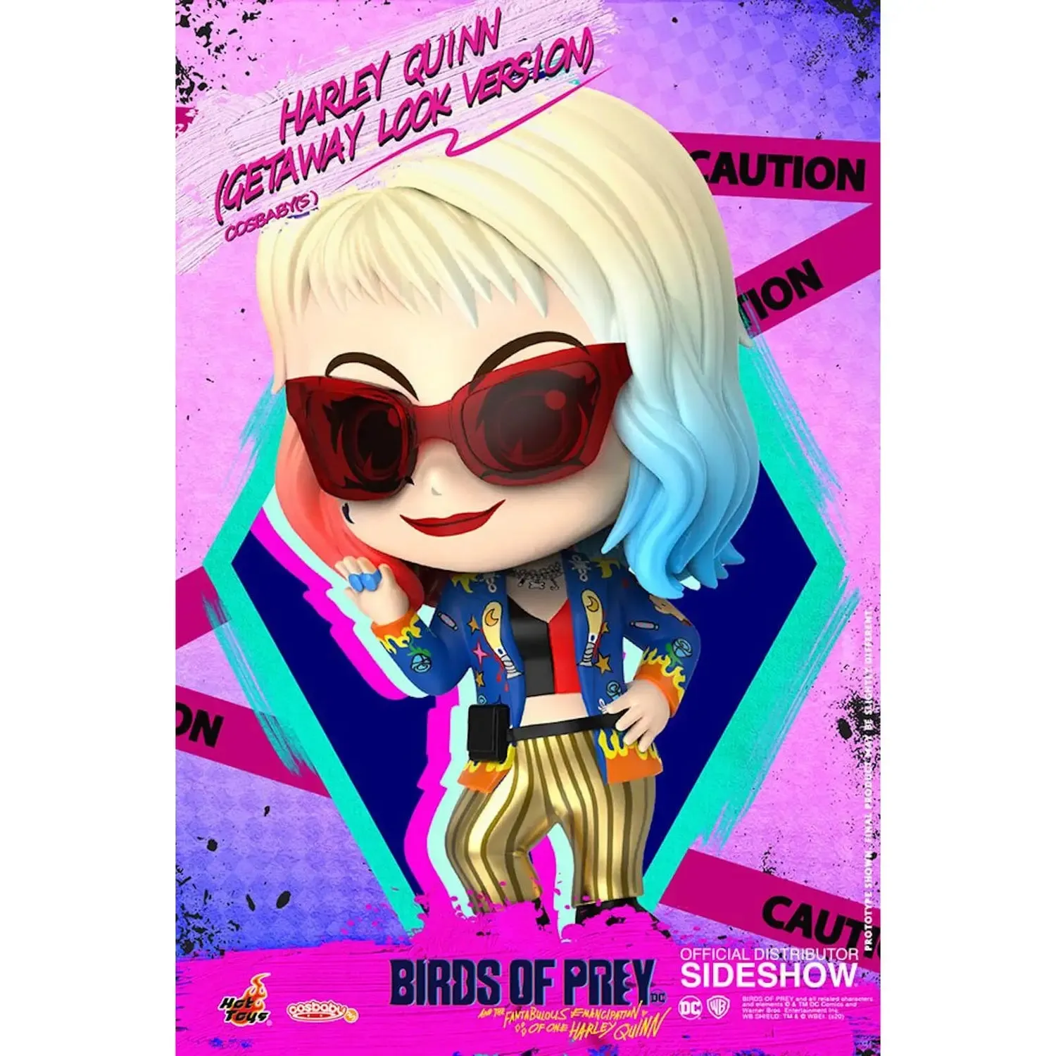 Birds of Prey Harley Quinn (Getaway Look Version) Cosbaby Figure