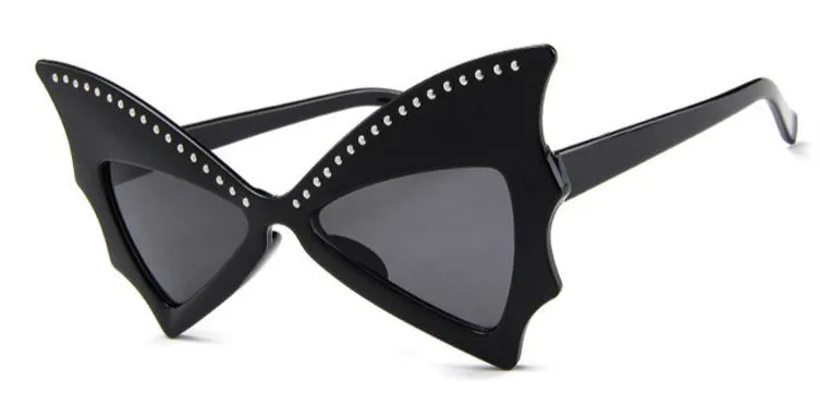 Black Bat Wing Sunglasses