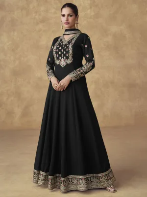 Black-Chinnon-Silk-Festive-Anarkali-Suit