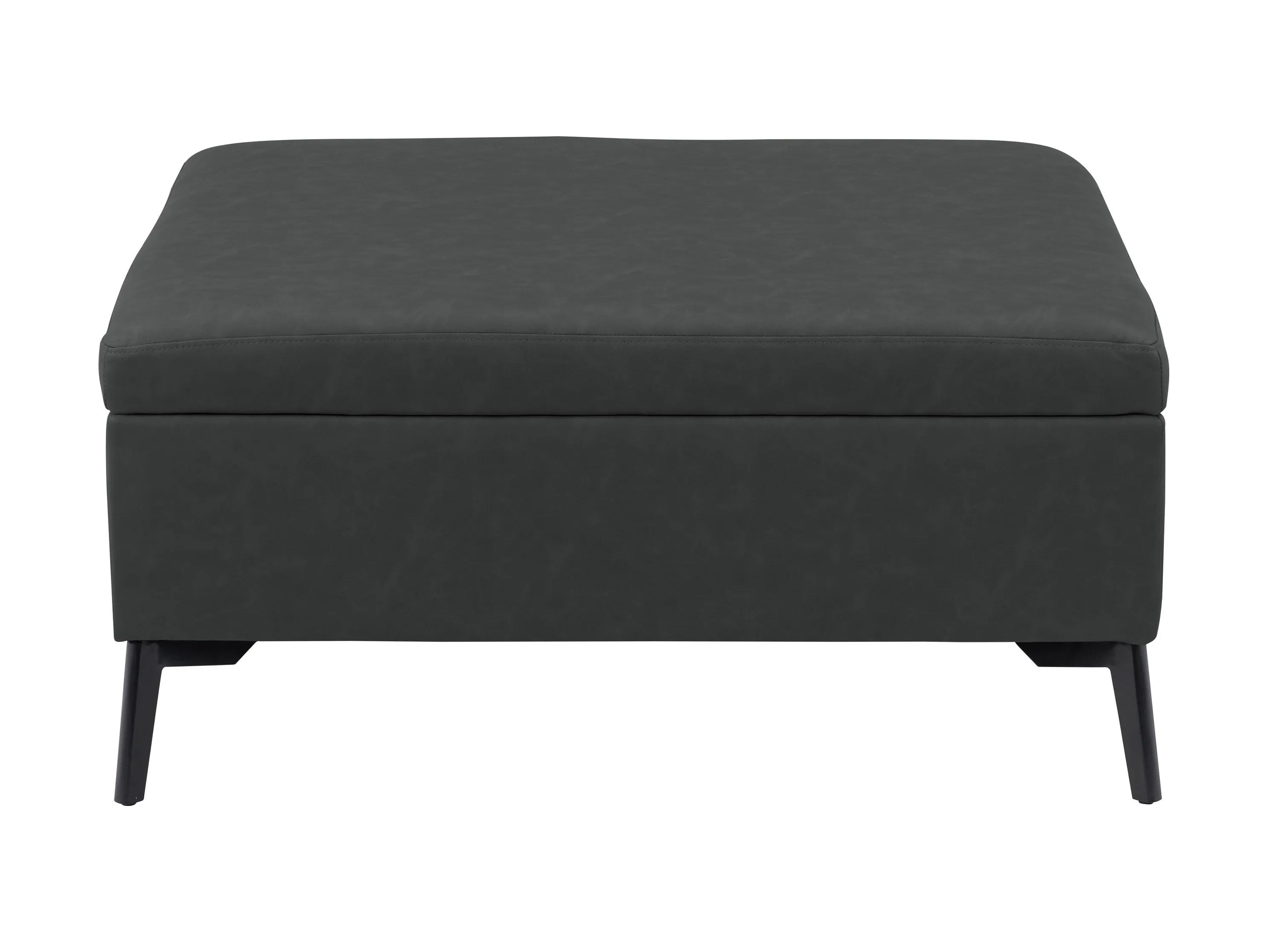 Black Mid-Century Modern Ottoman