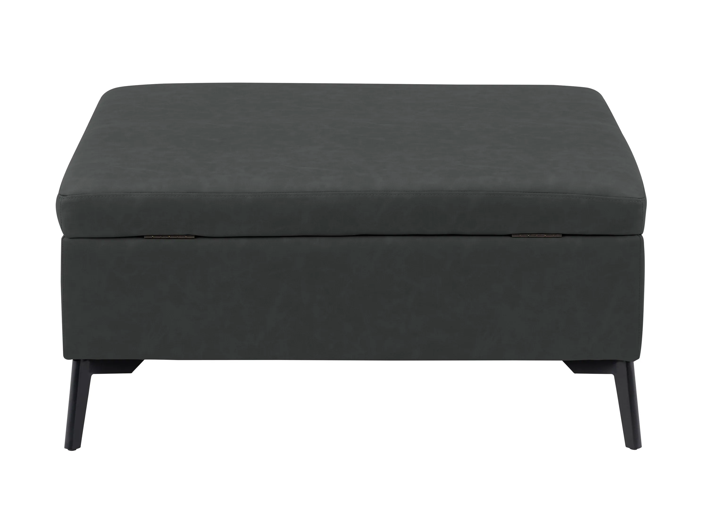 Black Mid-Century Modern Ottoman