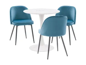 Blue 4 Piece Bistro Dining Set