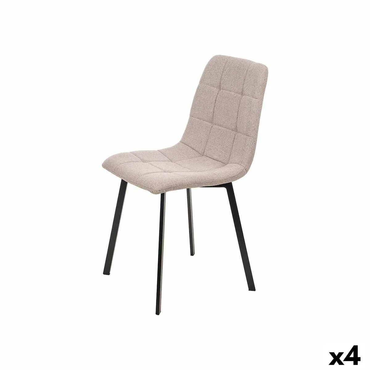 Chair Brown Cloth 45 x 89 x 53 cm Elegant (4 Units)