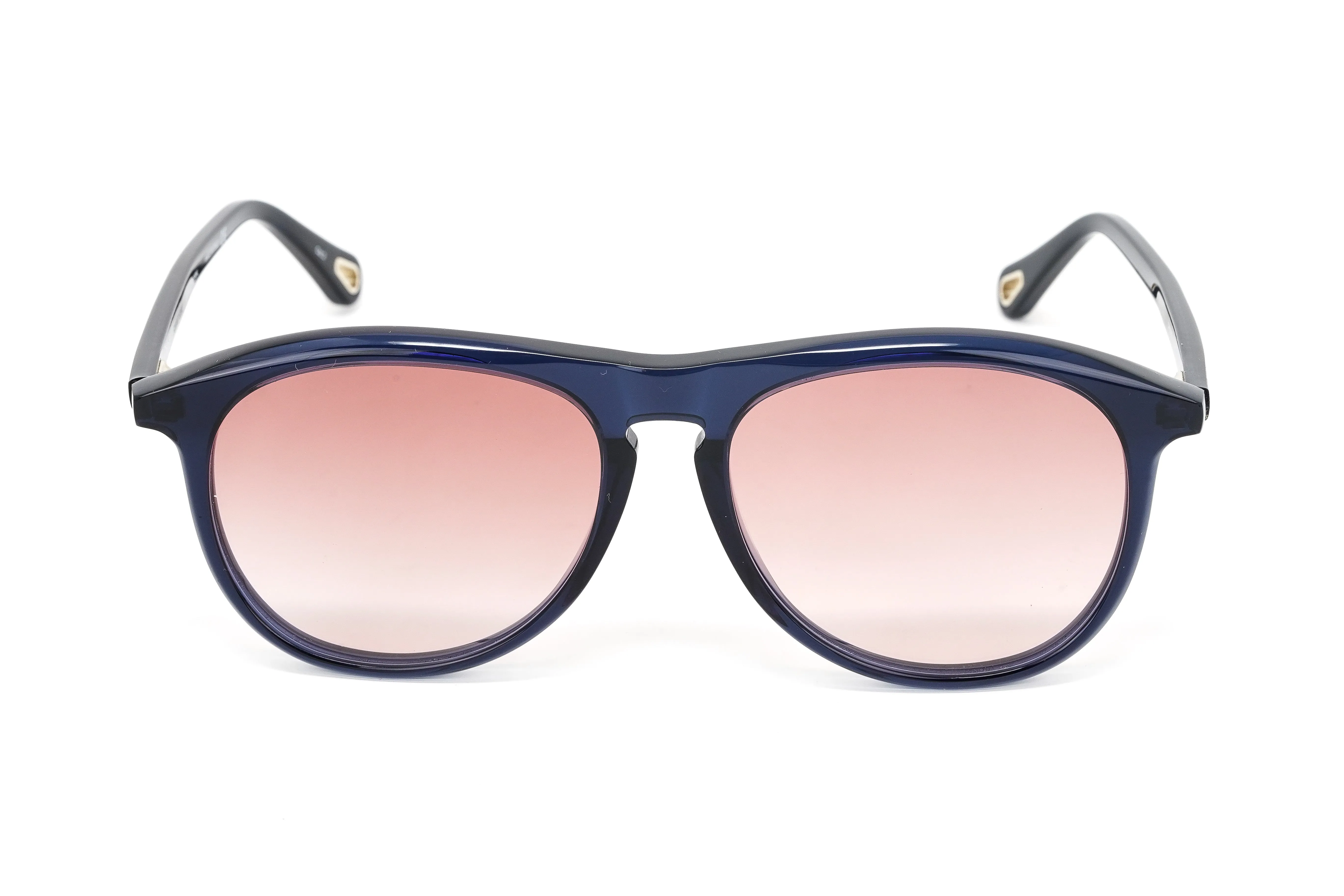 Chloé Women's Sunglasses Esther Oversized Pilot Blue/Orange CH0009S-001 56