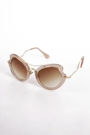 Chunky Over-sized Cat Eye Sunglasses