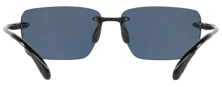 Costa Del Mar Gulf Shore Shiny Black Frame - Blue Mirror 580 Plastic Lens - Polarized Sunglasses