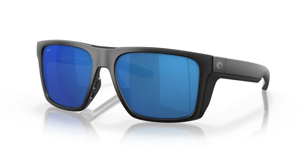 Costa Del Mar Lido Matte Black Frame - Blue Mirror Plastic Lens - Polarized Sunglasses