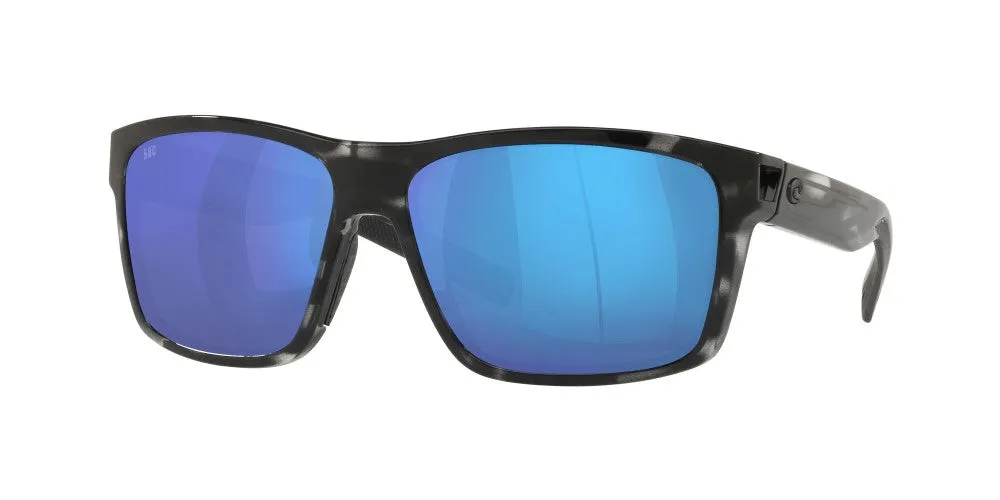 Costa Del Mar Mens Slack Tide 192Oc Ocear Shiny Tiger Shark Frame - Blue Mirror 580 Glass Lens - Non-Polarized Sunglasses