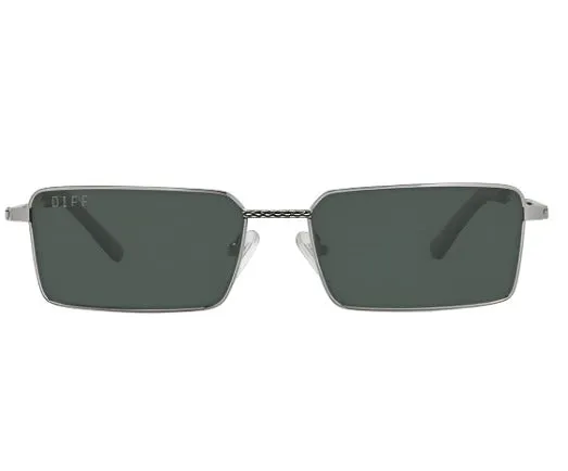 DIFF Charitable Eyewear Slytherin -  Cunning Silver Emerald - Non-Polarized Sunglasses