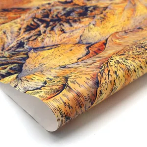 Discover & Draw Mountains Gift Paper - Orange (Per Sheet)