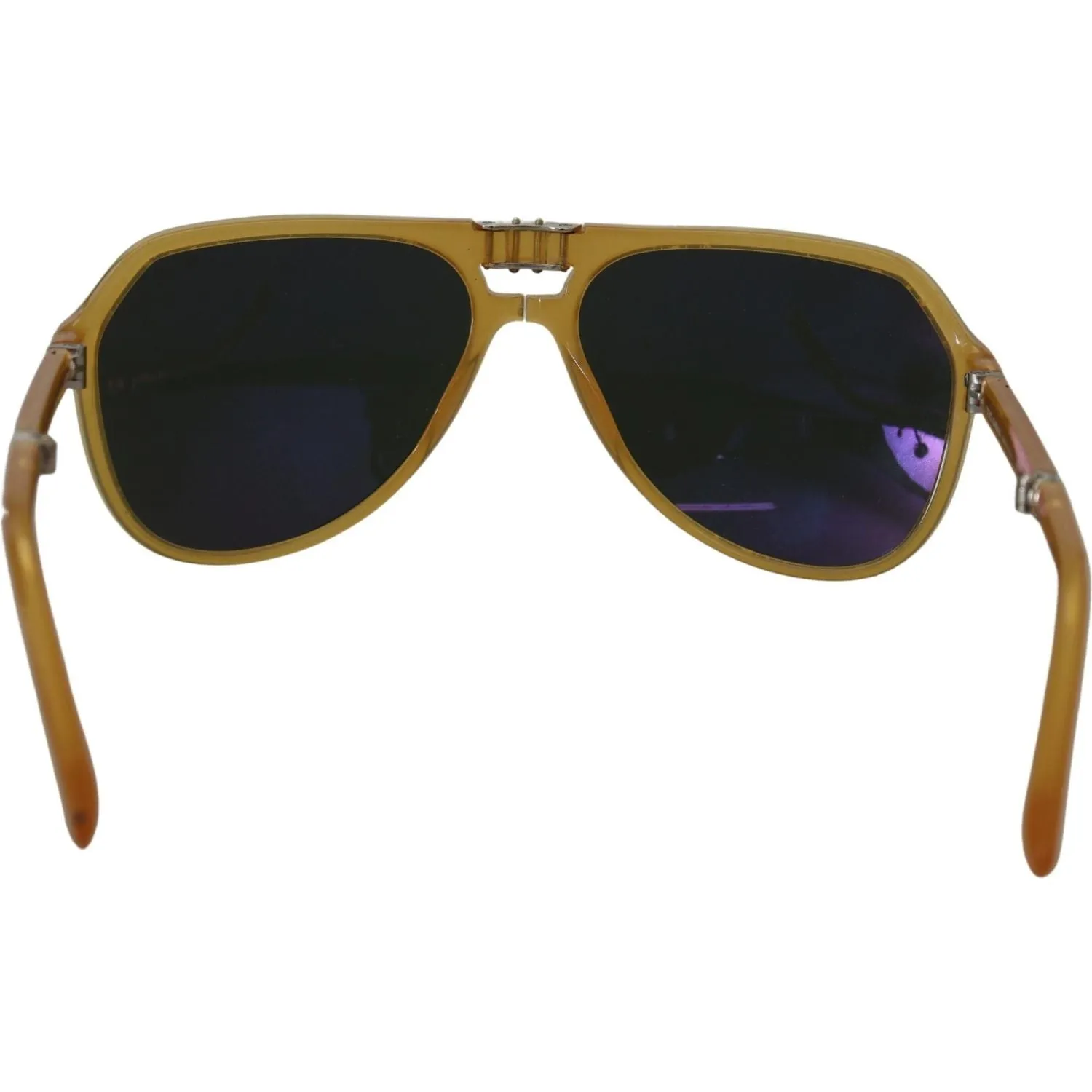 Dolce & Gabbana Chic Yellow Aviator Acetate Sunglasses