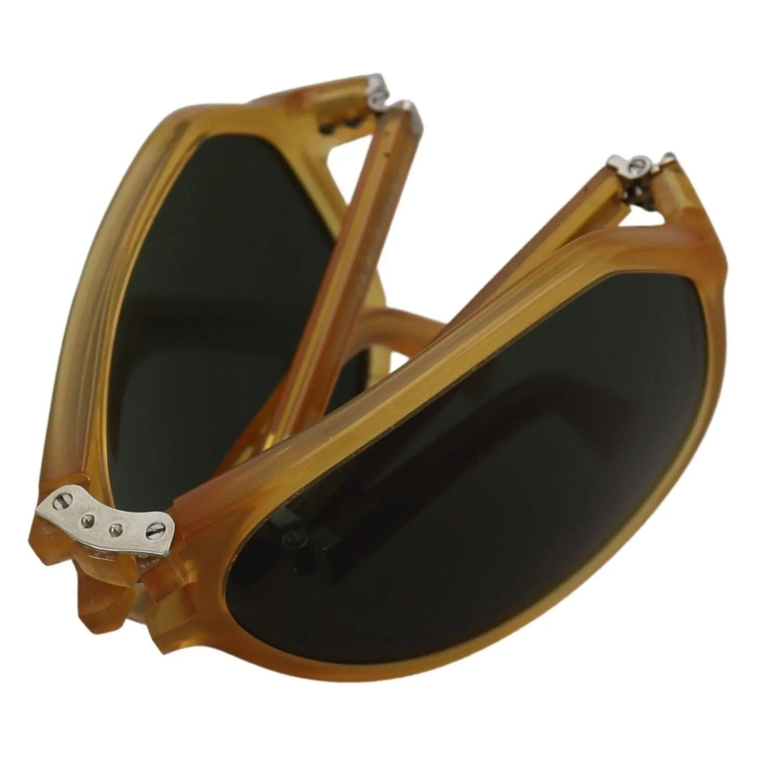 Dolce & Gabbana Chic Yellow Aviator Acetate Sunglasses