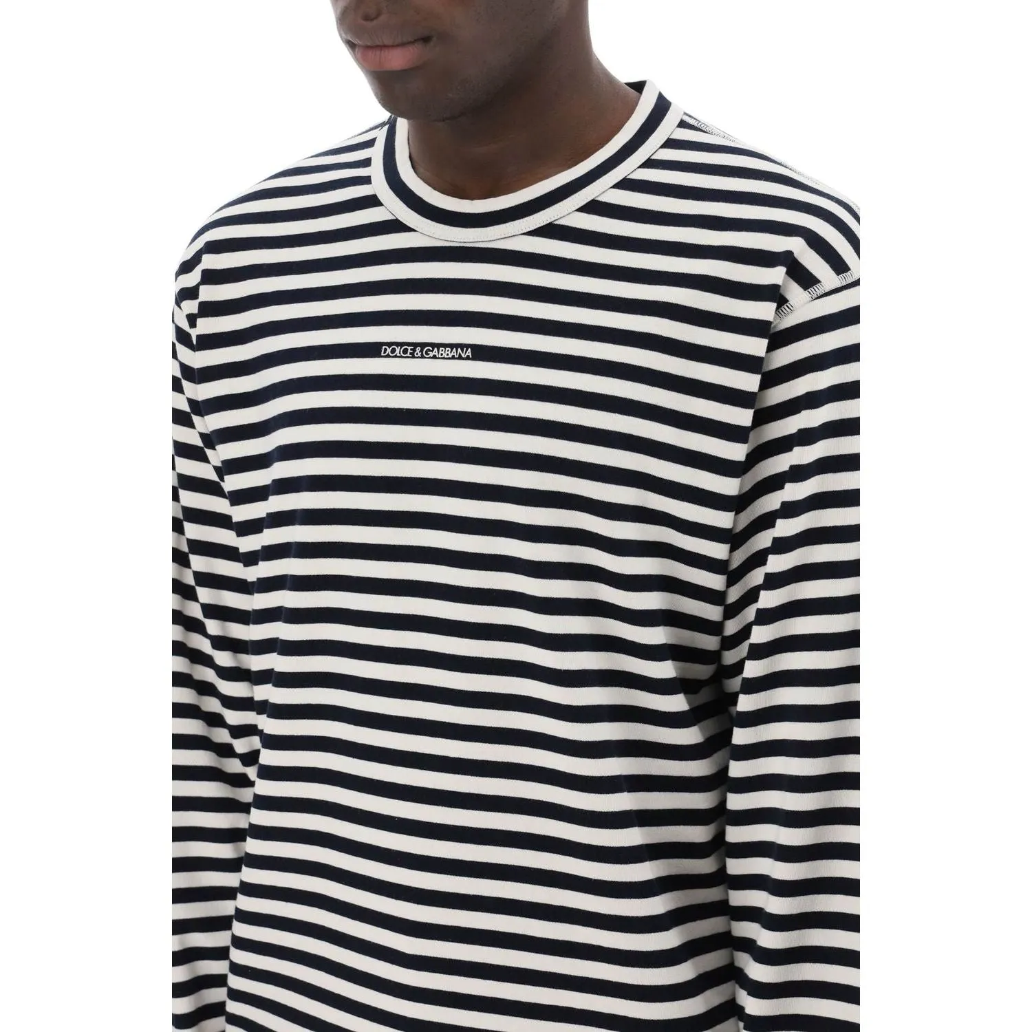 Dolce & Gabbana long-sleeved striped t-shirt