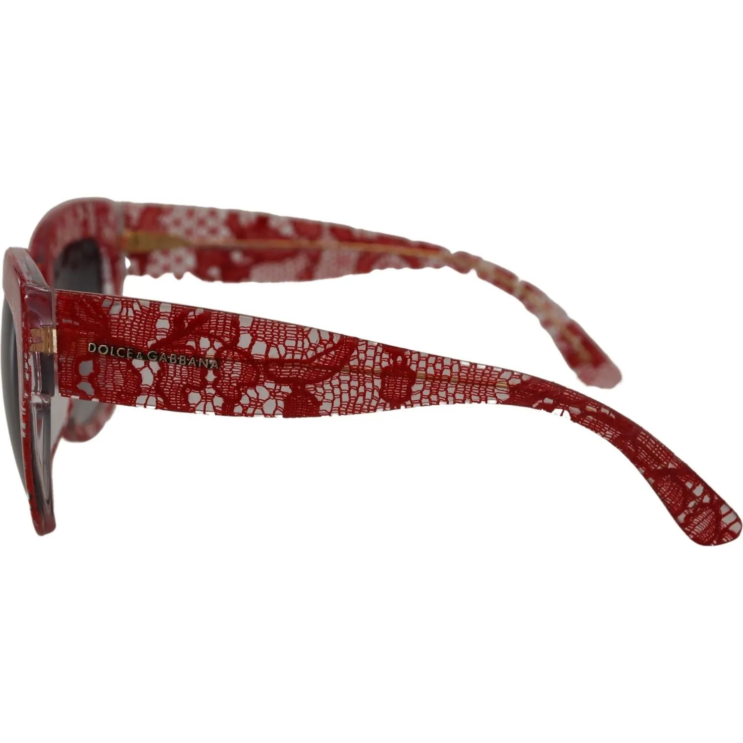 Dolce & Gabbana Sicilian Lace Accented Designer Sunglasses