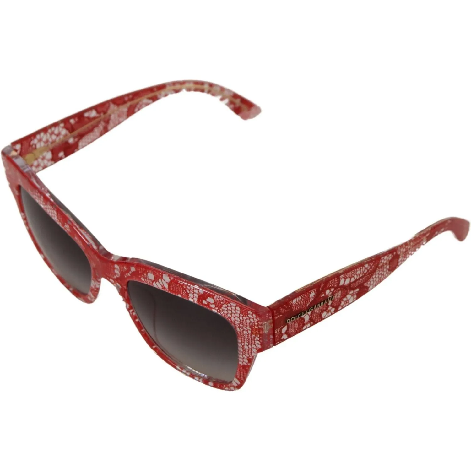 Dolce & Gabbana Sicilian Lace Accented Designer Sunglasses