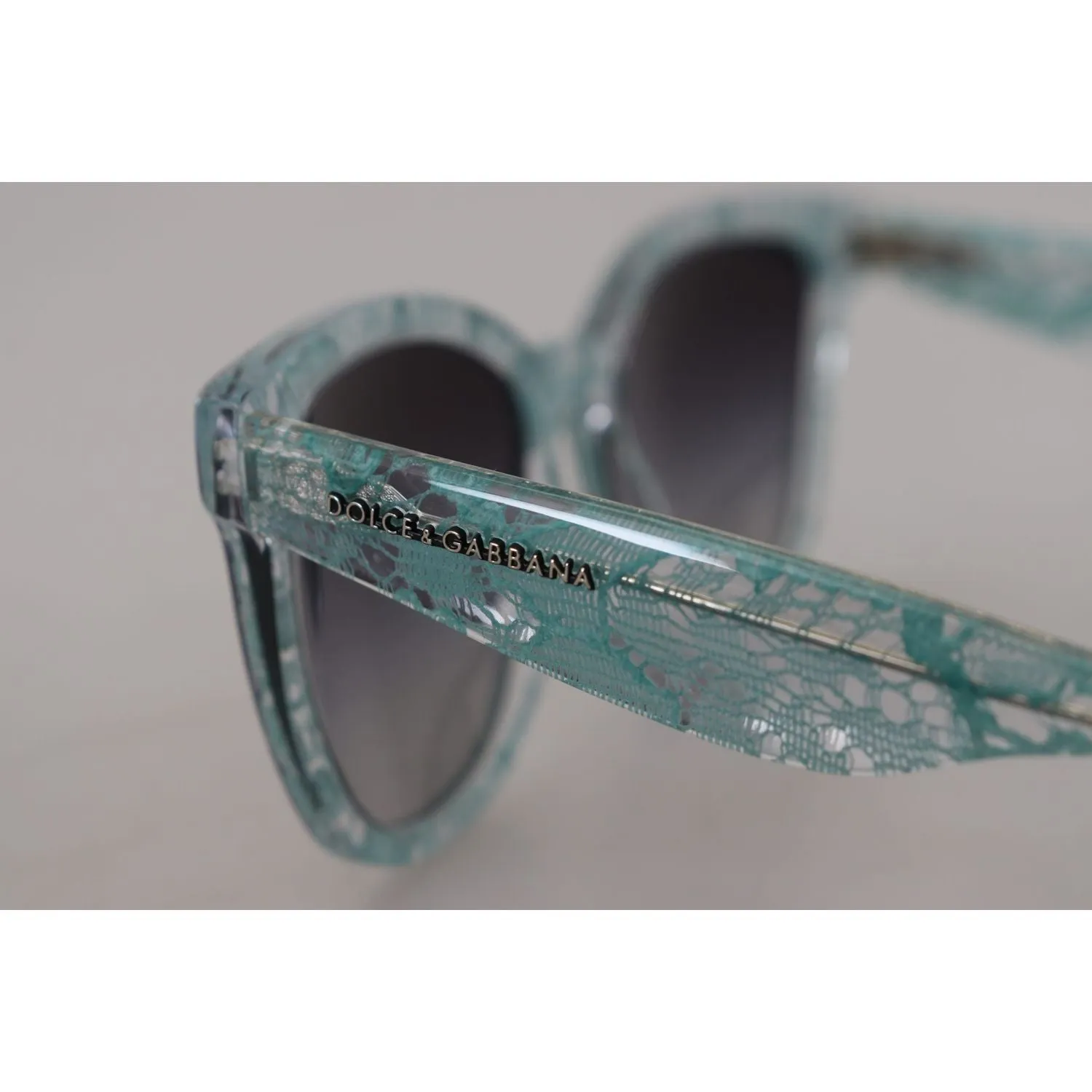 Dolce & Gabbana Sicilian Lace Crystal-Infused Sunglasses