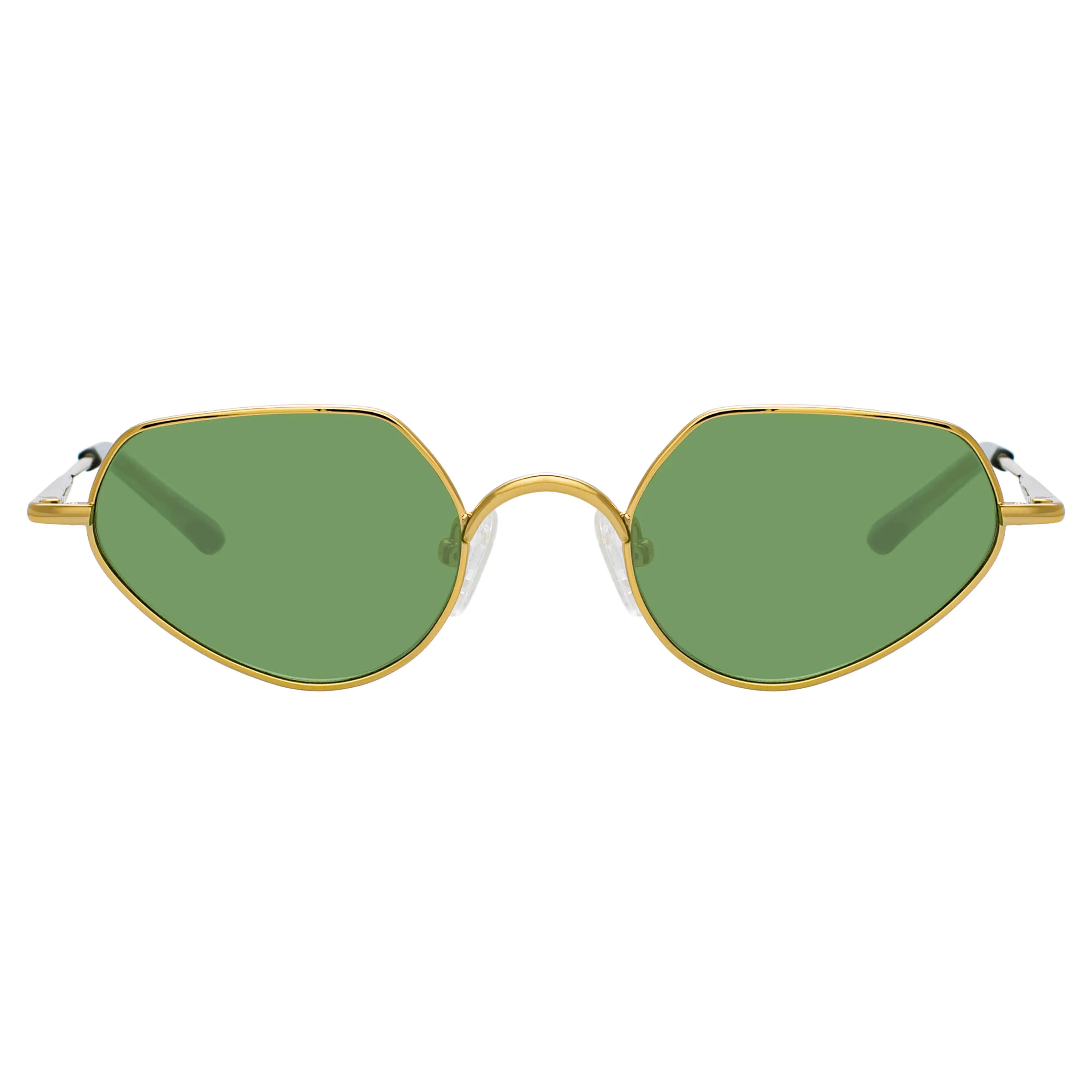 Dries Van Noten Ladies Cat Eye Green Sunglasses DVN176C5SUN