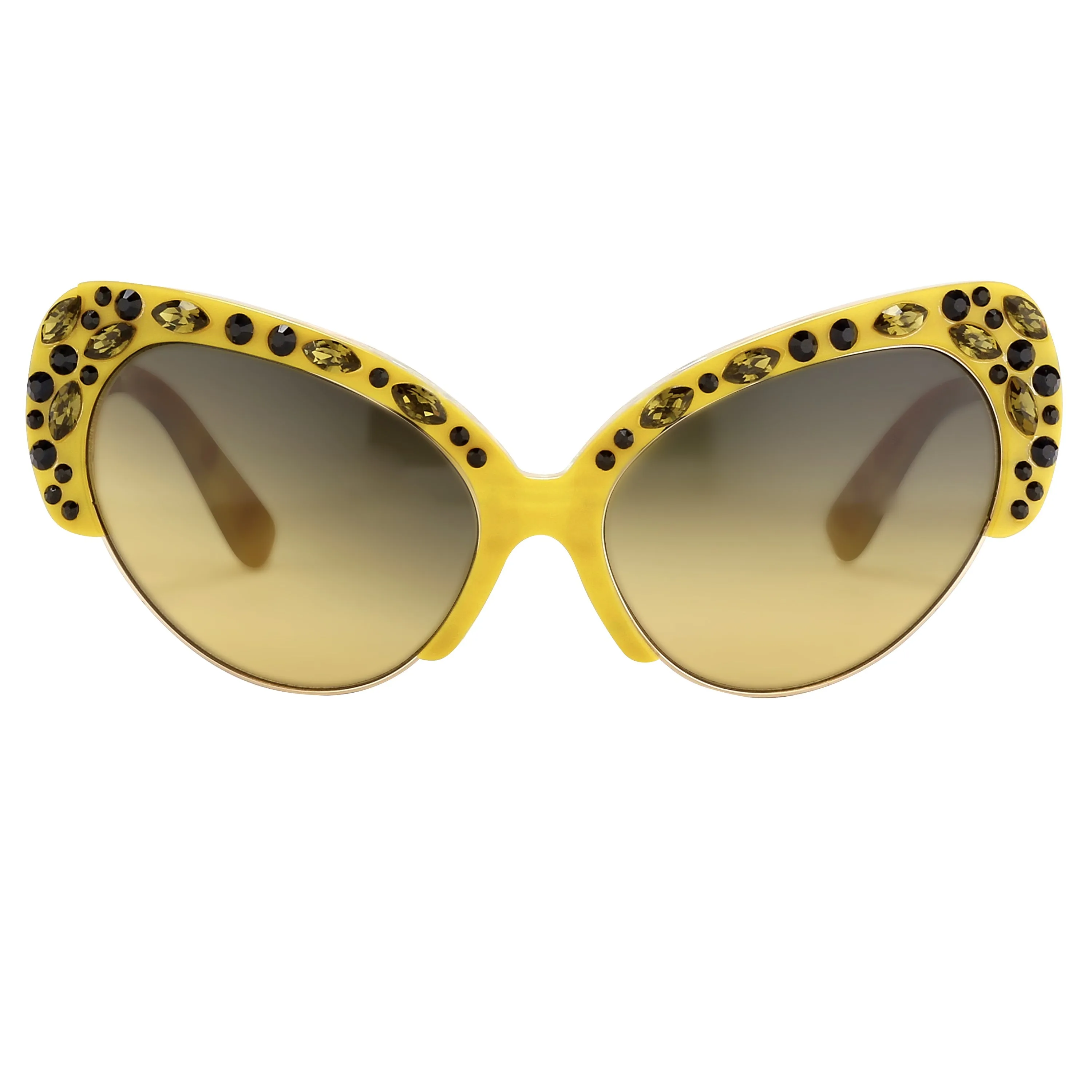 Erdem Ladies Cat Eye Yellow Sunglasses EDM7C10SUN