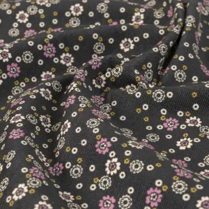 Fade Black Floral Print 2712