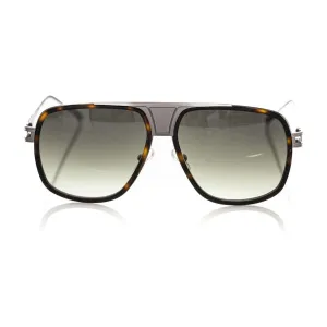 Frankie Morello Brown Metallic Fiber Men Sunglass