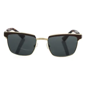 Frankie Morello Brown Metallic Men's Sunglass