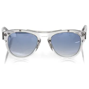 Frankie Morello White Acetate Men Sunglass