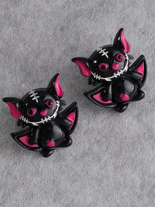 Halloween Bat Shape Earrings Accessories