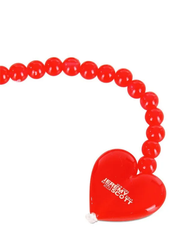 JEREMY SCOTT x Linda Farrow Heart Sunglasses - Red