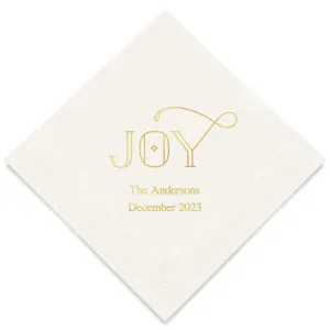 JOY PRINTED NAPKINS (50/pkg)