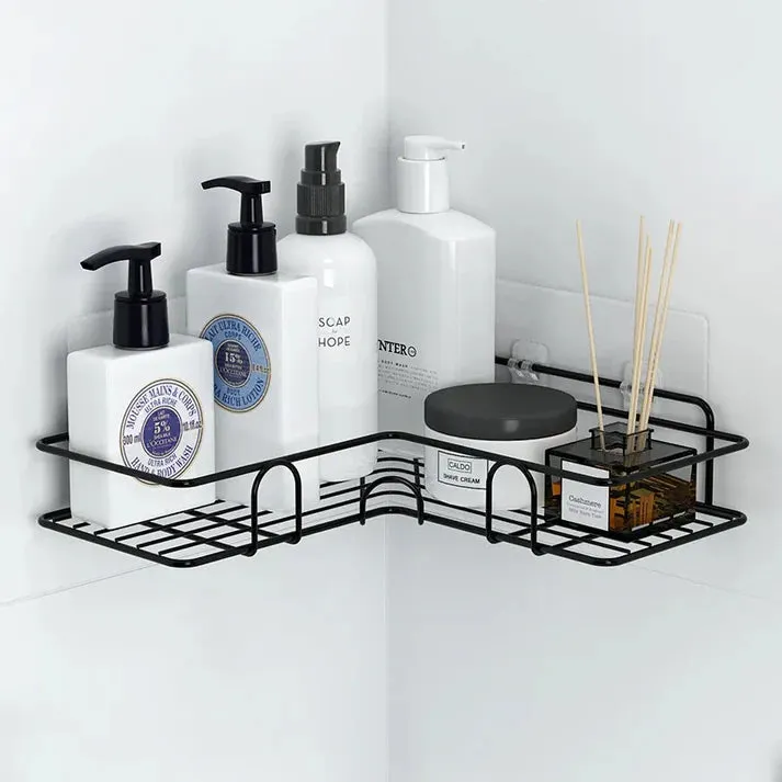 Kitchen Bathroom Corner Metal Rack Shelf