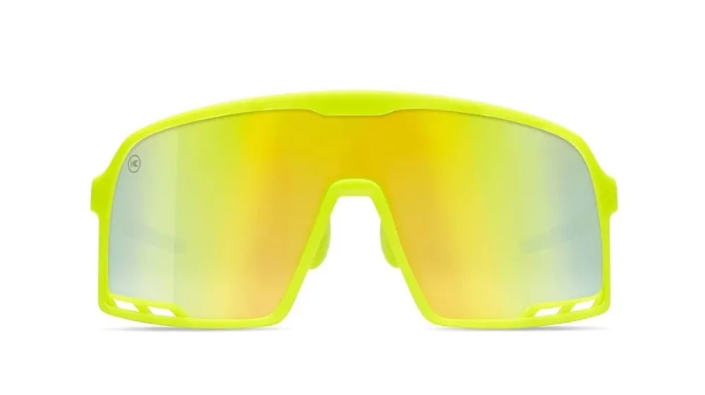 Knockaround Campeones High Voltage Frame - Yellow-Blue Lens - Non-Polarized Sunglasses