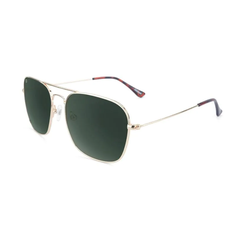 Knockaround Mount Evans Sunglasses - Gold / Aviator Green