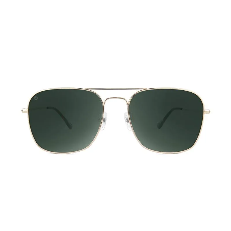 Knockaround Mount Evans Sunglasses - Gold / Aviator Green