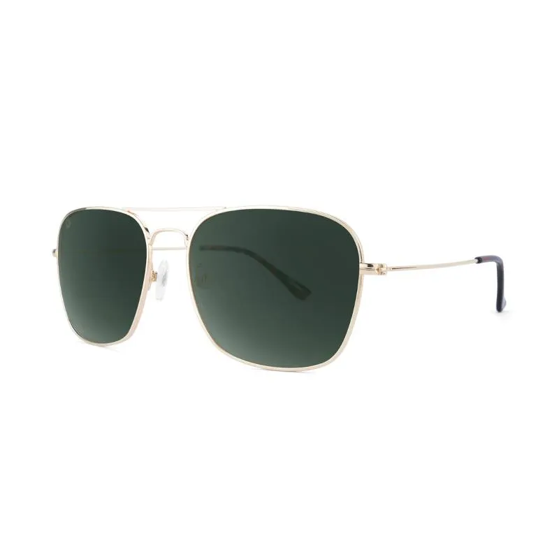 Knockaround Mount Evans Sunglasses - Gold / Aviator Green