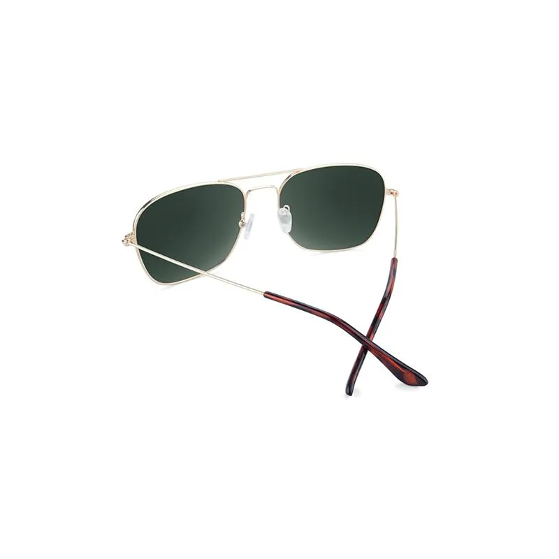 Knockaround Mount Evans Sunglasses - Gold / Aviator Green