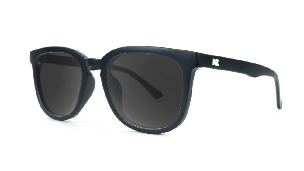 Knockaround Paso Robles Matte Black Frame - Black Smoke Lens - Polarized Sunglasses