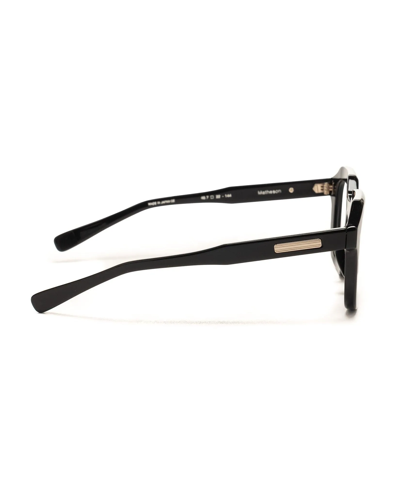 Matheson Sunglasses Black / White Gold / Natural