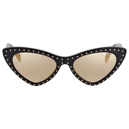 Moschino Mirror Cat Eye Ladies Ivory Sunglasses MOS006/S 02M2 UE52