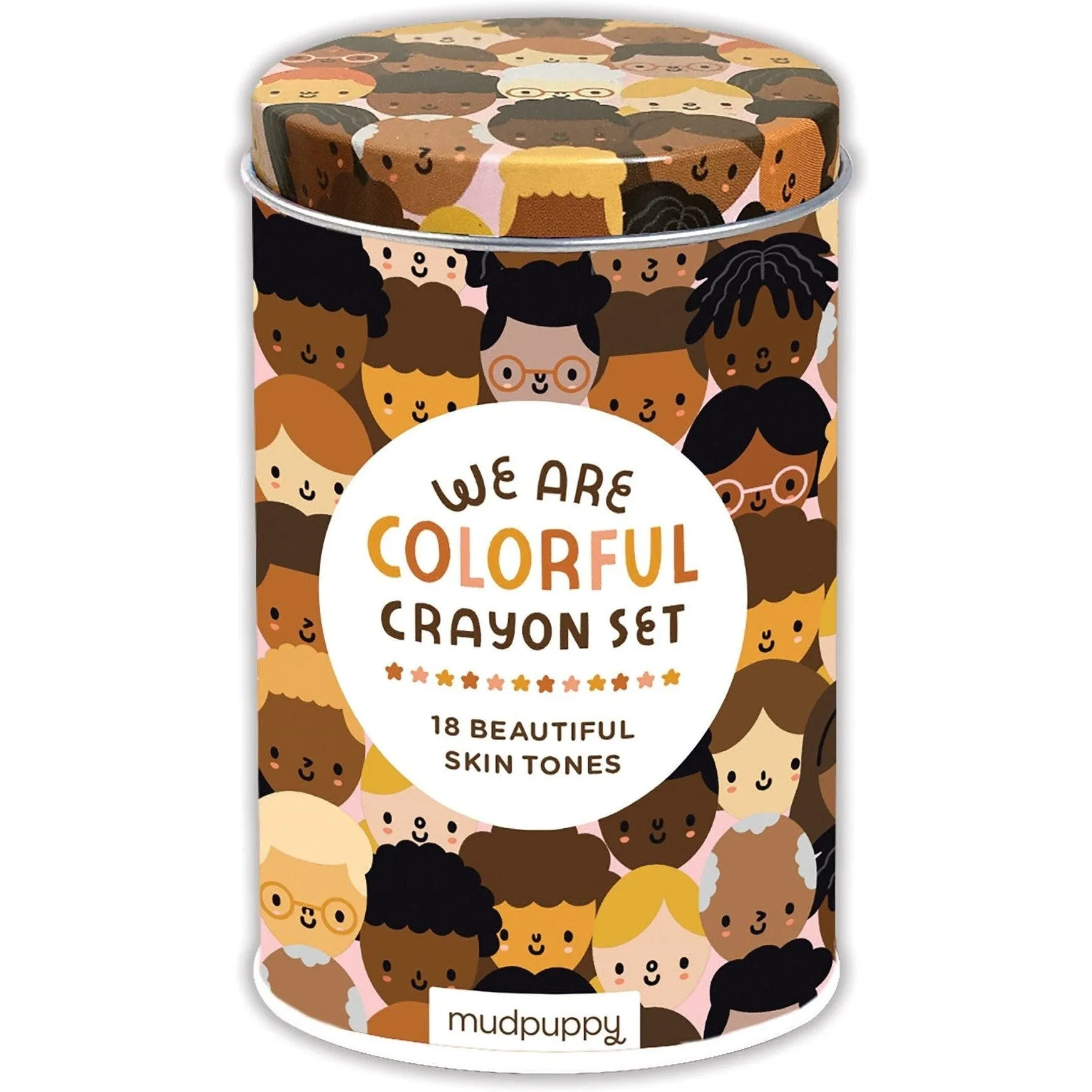 Mudpuppy We are Colorful Skin Tone Crayon Set