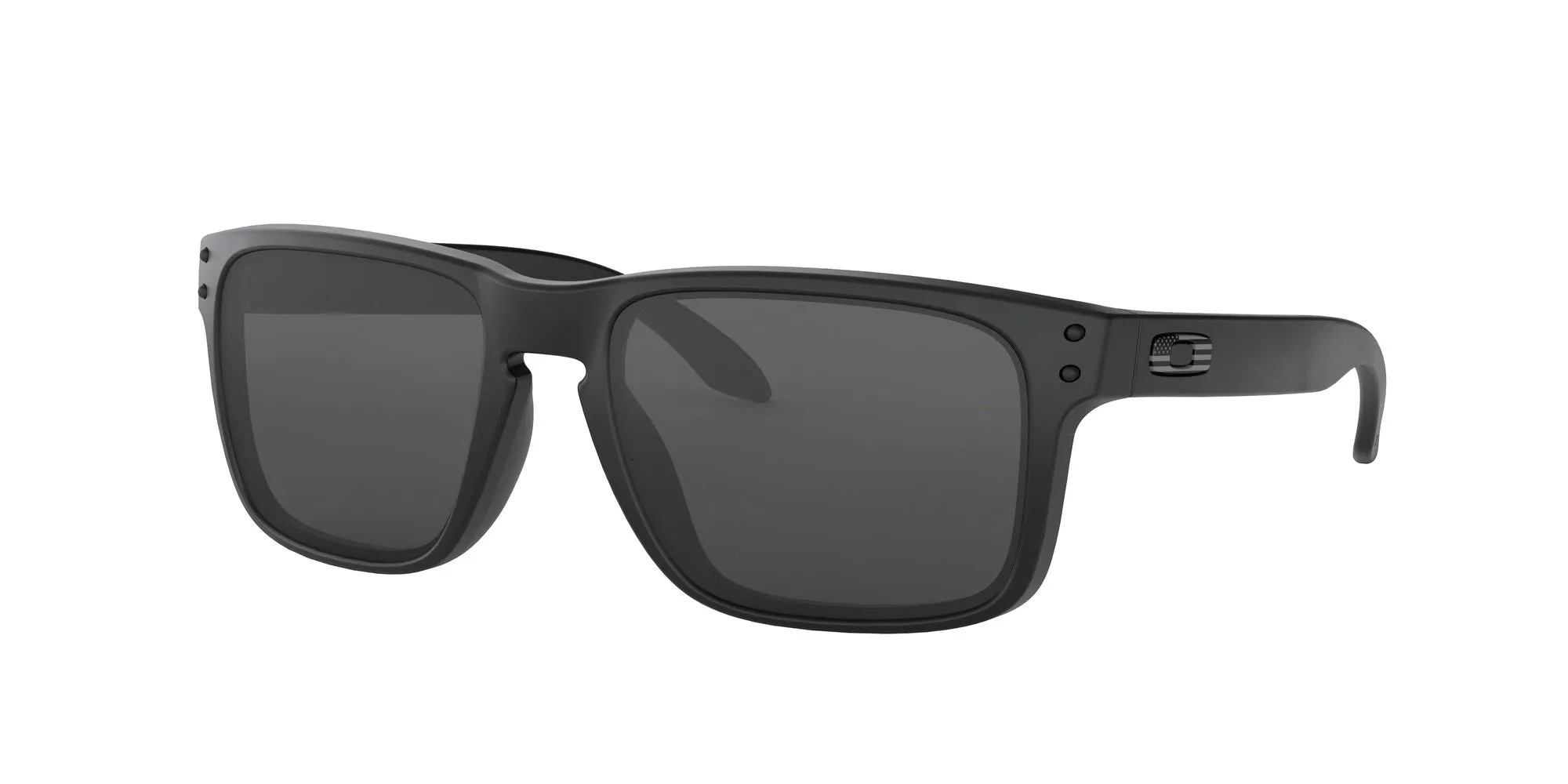 Oakley Standard Issue Holbrook USA Flag Collection Matte Black Frame - Gray Lens - Non Polarized Sunglasses