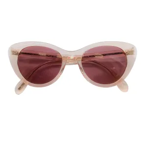 Oliver Peoples Rishell Light Pink / Purple Lens Plastic Frame Sunglasses