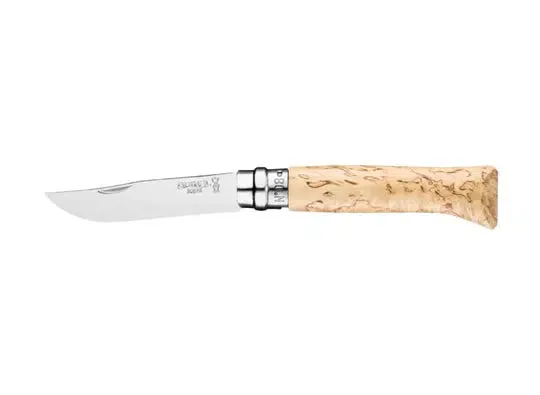 Opinel No.8 Birch Sampo Curly Stainless