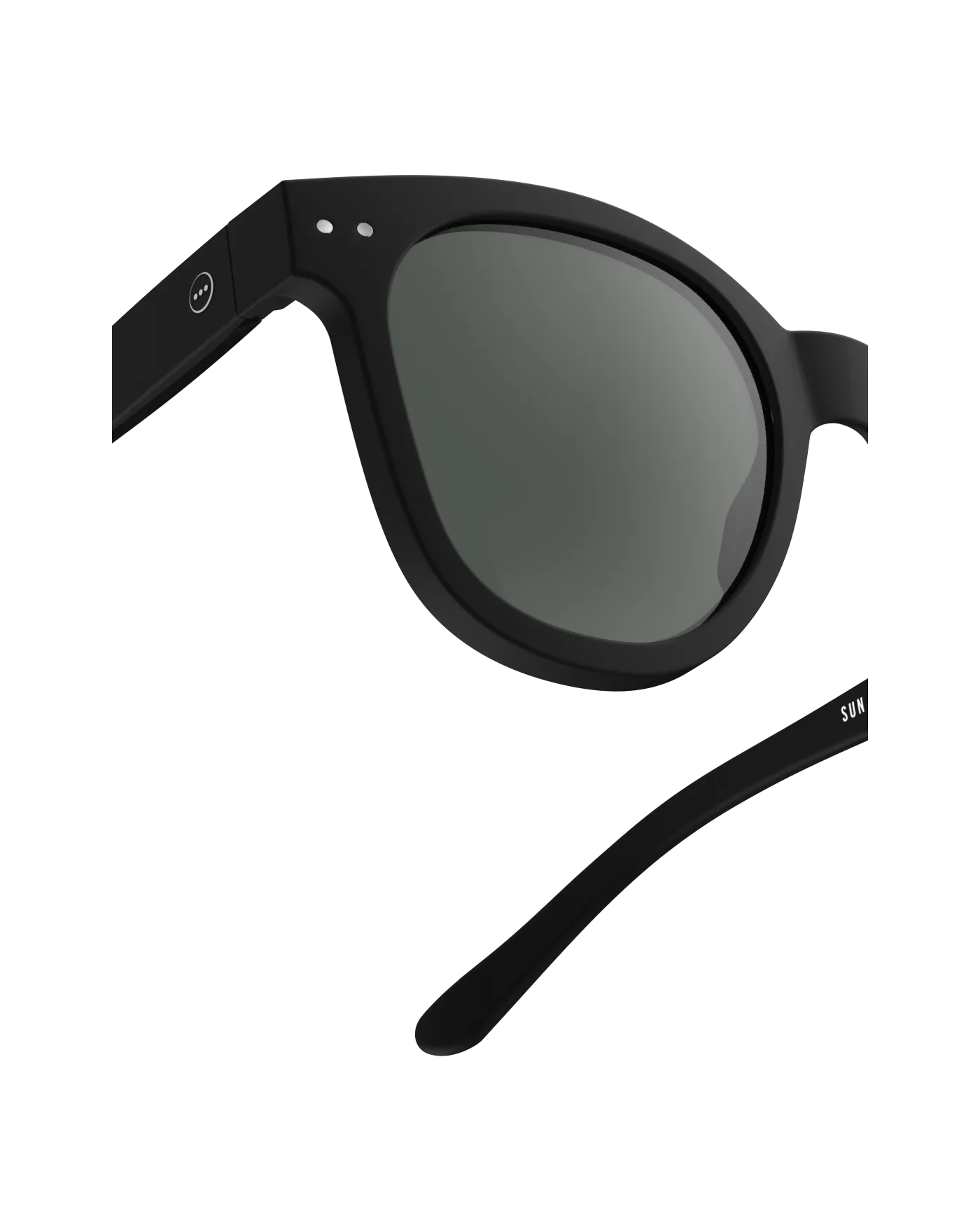 Oversized Black Trapeze Sunglasses